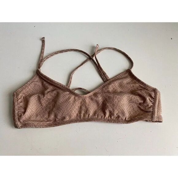 XHILARATION Bikini Top Women’s Sz M Crisscross Adjustable Back - Picture 1 of 10